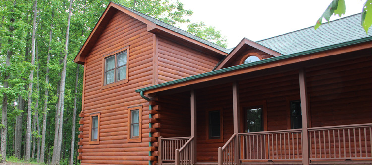 Log Home Staining in York County, Virginia