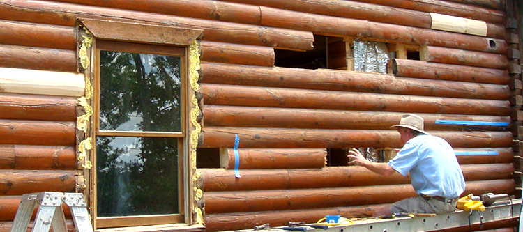 Log Home Repair Yorktown, Virginia